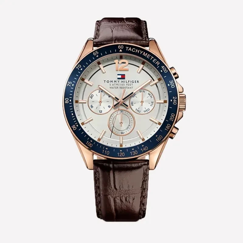 Tommy Hilfiger Luke Chronograph White Dial Men's Watch- 1791118